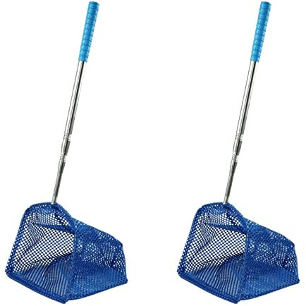 JiaoNe 2 x tragbarer Teleskop-Tischtennisball-Auffangbehälter, Tischtennis-Ballsammler, Behälter