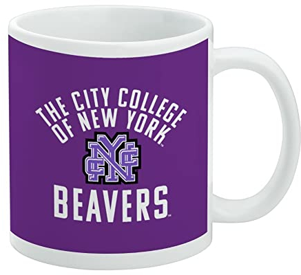 Tasse à café en céramique avec logo des castors de la ville de New York - Cadeau fantaisie pour café, thé et boissons chaudes - 325 ml - Blanc