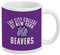 Tazza da caffè in ceramica con logo City College of New York Beavers, novità regalo per caffè, tè e bevande calde, 325 ml, bianca