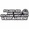 KLEBEKÖNIG Folgen Sie mir nicht ich habe mich auch verfahren! 20x8cm Auto Aufkleber Heckscheiben Sticker Tuning Autoaufkleber Jdm