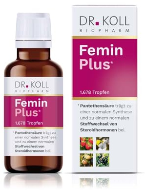Femin Plus Tropfen von Dr. Koll Biopharm, 50ml | Unterstützt Frauen mit Vitaminen und Pflanzenextrakten