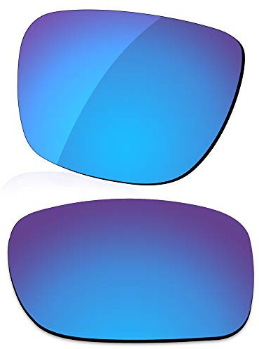 LenzReborn Polarisierte Gläser, Ersatz für RayBan Justin RB4165, 54 mm Sonnenbrille, Eisblau, polarisiert, verspiegelt