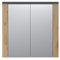 trendteam smart living - Follow - Spiegelschrank - Artisan Eiche/Matera - 3 Fächer und 2 verstellvare Einlegeböden - (BxHxT) 79 x 78 x 20 cm - Badspiegel im Landhausstil - kratzfest