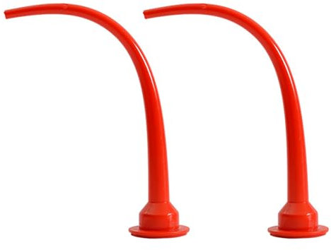 30cm Silicone Cones Nozzles, 2PCS Plastic Cones Nozzles, Red Caulk Nozzle Tip, Caulking Nozzle Applicator Caulking Gun Extension Tips, Caulk Nozzles Applicator for Sausage Caulking Gun (C)