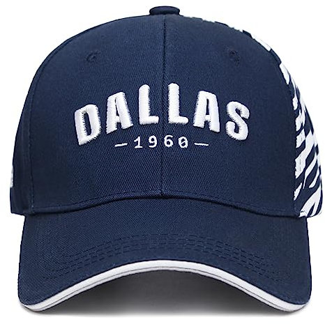 Aoryalps Baseballkappe für Damen und Herren, bestickt, für Erwachsene, Dallas, Einheitsgr��e