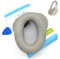 Lambskin XM4 Earpads for Sony WH-1000XM4 Headphones Replacement 1000 XM 4 Real Sheepskin Leather Ear Pads Cushions Earmuffs Cups Covers (Silver)