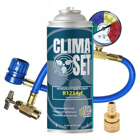 ClimaSet Set R1234yf für Klimaserung 340 ml, Leitung, Adapter