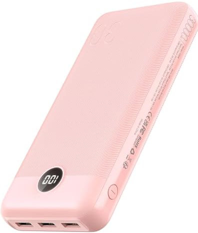VEGER Power Bank,30000mAh Bateria Externa con Pantalla LED Bateria Portatil USB C Carga rapida PD 20W QC 3.0 con 2 Entradas y 4 Salidas Compatible con iPhone, Samsung, Huawei, Tableta y más.