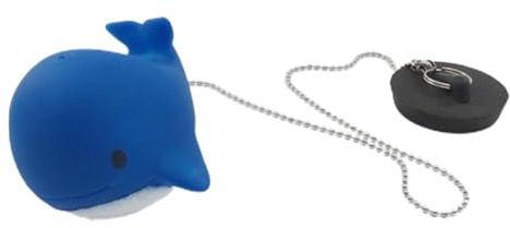 Badewannenstöpsel Und Kette Aus Gummi, Badewannenstöpsel-Stopper Für Die Badewanne,Cartoon -Abflussstopfen | Schwimmender- Badewannenstopfen Aus Gummi, Abflussstopfen Für Waschbecken