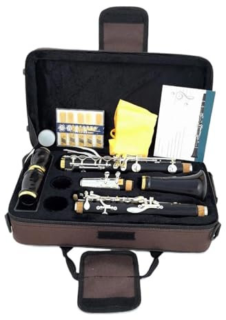 Klarinette Klarinette B-Holz Ebenholz Versilbert 18 Tasten Ebenholz Sib-Klarinette M191