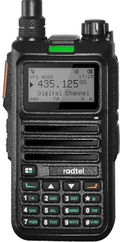 Radtel RT-4D Radio DMR | 1024 Canales | Radio Bidireccional de Banda Dual y Modo Dual Analógico/Digital | Soporta Dual Time Slot Tier 1+2 | Radio UHF/VHF