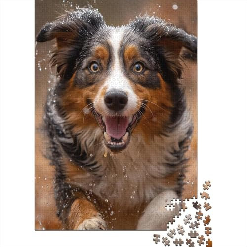 Puzzle per adulti 1000 pezzi Border Collie fai da te puzzle creativo puzzle in legno per 18+ e adulti 1500 pezzi (85x57cm)