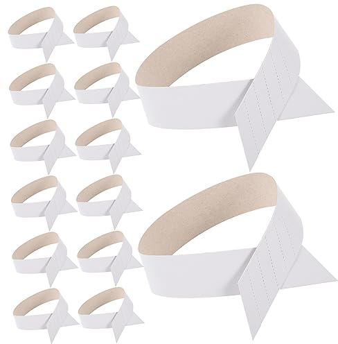 Kragenstäbchen aus Papier 100 Stück Weiße Flexible Hemdkragenformer | Kragenstütze für Herren, Halsbandzubehör mit Einfacher Optik, Formstabil und Leicht zu Brechen
