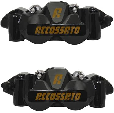 Coppia di Pinze Freno Radiali Accossato Forgiate Monoblocco compatibile con YAMAHA MT-09 dal 2014 al 2025 (CC 900) Pastiglie Freno Incluse