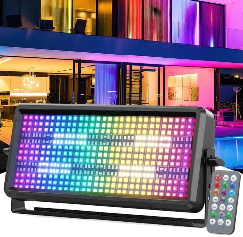 150W LED RGBW Wallwasher 450 LEDs Barra Luminosa Stroboscopica Effettouce Luce da discoteca con Telecomando per DJ Discoteca Luci da Palco Bar Interno ed esterno Illuminazione