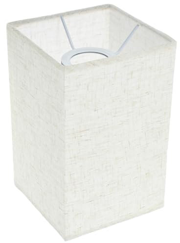 Tofficu Lampenschirm aus Leinen orientalisch quadratischer Lichtschirm Material schlank Lampenschirme Boden stoff lampenschirm austausch Ersatzlampenschatten Leinen- Beige
