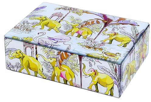 Riiichflowshop Versatile Jewelry Storage Box Stylish Glass Jewelry Container Strorage Box For Rings And Necklaces Collection