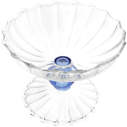 FONDOTIN Coupe à Gâteau Sur Pied Vintage Plat De Fête Pour Fruits Et Collations Saladier Verre Transparent Sur Pied Bonbonnière Pour Décoration De Salon