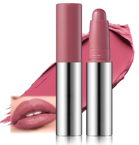 Erinde Cream Matte Lipstick, Wasserfester und Langanhaltender Lippenstift Stift, Hochpigmentiert Lip Crayon, Samtig-Weiche Textur, Nicht Austrocknend, Für Natürliche und Attraktive Lippen #02