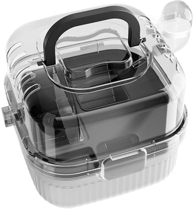 Großer Hamsterkäfig - Leichter Chinchilla-Trolley mit Griff, atmungsaktiver Hamsterraum mit Wasserflasche, großes Fassungsvermögen, für Shopping und Camping