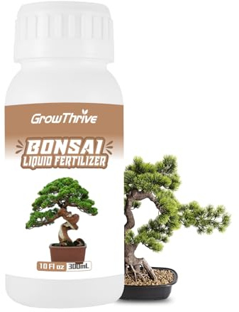 Growthrive Bonsai Tree Liquid Fertilizer – 10 oz Natural Organic Plant Food for Indoor & Outdoor Bonsai Trees – Probiotic Enriched, Chemical-Free Concentrate, Promotes Root & Leaf Growth