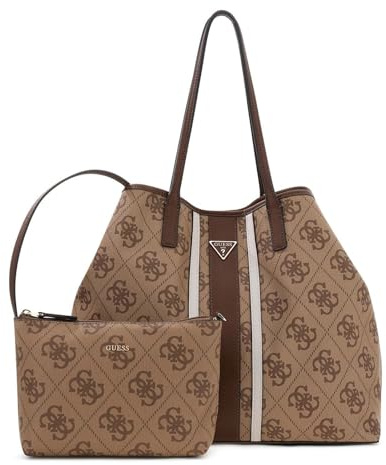 GUESS Shopper Victtoria 2 in 1 Tote Latte Logo/Brown hellbraun
