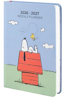 Grupo Erik Peanuts Snoopy Hausaufgabenheft Schulplaner 2026 2027 Geschenke | Taschenkalender Schülerkalender Schulkalender Wochenplaner - Terminplaner 2026 2027 17 Monate - Geschenke Einschulung Jungen