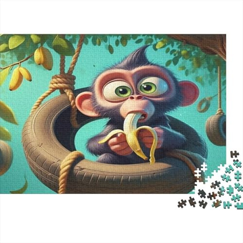 Tree Monkey Jigsaw Puzzle for Adults 1000 Piece Jigsaw Puzzle Tropical Orchard Paper Leisure Home Decor 70x50cm/1000pcs