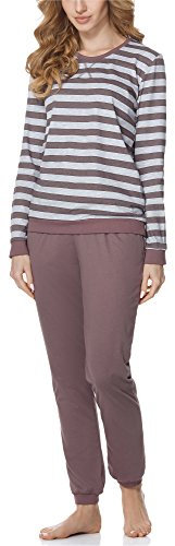 Merry Style Damen Schlafanzug MS10-107 (Violett/Melange, S)