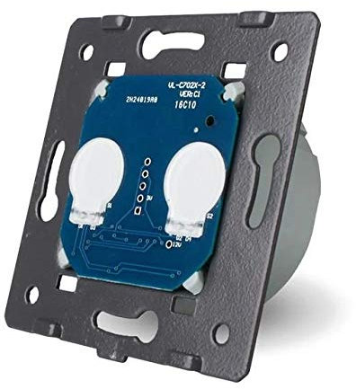 LIVOLO VL-C702S - Interruptor de luz táctil (cristal), color negro