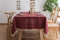 Lanqinglv Quaste Tischdecke 140x220 Rot Kariert Baumwolle und Leinen Tischtuch Rechteck Couchtisch Tischdecke Gartentischdecke Abwaschbar Küchentischabdeckung für Speisetisch (140x220,Rot)