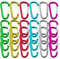 Senven®5 CM (2 Pollici) d Tipo Alluminio Moschettone Portachiavi ， Portachiavi Mini Moschettone,Campeggio, Trekking, Zaino, Portachiavi Piccolo (Non Adatto Per l'Arrampicata!)