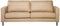 Sofa 3-Sitzer Lederoptik modernes Ledersofa in Beige Couchsofa Savalen