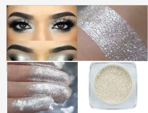 AQUAPURITY PHOERA® Pigment Eyeshadow Palette Metallic Shimmer Glitter Loose Powder Eye Shadow Makeup (311 SILVER)