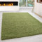 HomebyHome Shaggy Teppich Läufer Flur 80x150 cm - Shaggy Teppich Hochflor Grün Extra Weich und Flauschig - Bettvorleger Teppiche für Schlafzimmer - Waschbarer Küchenläufer - Carpet, Halı, Kilim