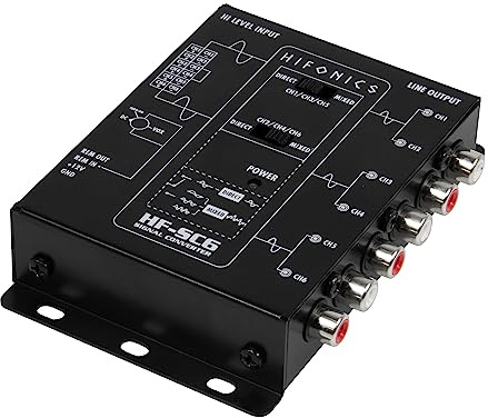 Hifonics HF-SC 6 | 6-Kanal Signal Konverter/High-Low Wandler