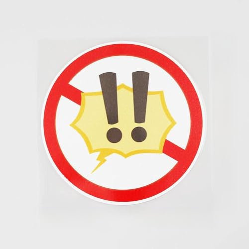 Lot de 2 autocollants en PVC pour panneaux de signalisation de voiture - 11B-0164