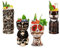 Tiki Mugs Set – Bicchierini Tiki Set di 4 – Tiki Mug – Bicchieri da Cocktail – Cocktail Tiki – Ottimo per Bar – Tazze in Ceramica – Tiki Drinks – Cocktail Glasses – Cocktail Party,Q8