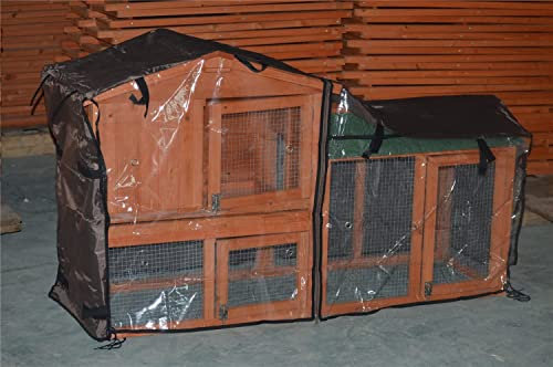 BUNNY BUSINESS Grove-uni Housse de clapier pour Lapin Marron 147 x 53 x 84 cm