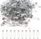 Yosawo 500 Stück Mini Sicherheitsnadeln 20mm Klein Safety pins für Nähen Kleidung DIY Handwerk (Silber)