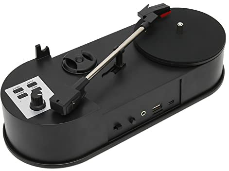 Platine Vinyle, Tourne Disque Vinyle, Platine Vinyle Convertisseur MP3 Mini Vinyle Platine Vinyle Format MP3 WAV Tourne Disque Platine Vinyle vers Mp3 pour Les Amateurs de Musique