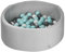 MS BabyWorld – Piscina de Bolas Misti – Piscina de Espuma Redonda para Bebé | +100 Bolas Incluidas | Parque Sensorial | Acolchada y Suave al Tacto | Ideal para Interiores