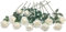 Laelfe 12 Pcs White Artificial Roses, Long Stem Faux Silk White Flowers Fake Roses for Wedding Bridal Bouquet Home Party Arrangment Hotel Garden Decoration (Cream)