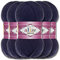 Alize 5x 100g Cotton Gold Batik Türkische Premium Wolle Baumwolle und Acryl Handstrickgarne Garn Yarn Babywolle Strickgarn mit Akzente Accessoire Baby zum Häkeln Stricken (Navy | 58)