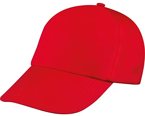 Baumwoll Basecap 5 Panel/Farbe: rot