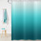 Hnmdmyi Rideau de Douche Turquoise 180x200, Aqua Ocean Abstrait Teal Bleu Ombre Rideau de Baignoire Moderne Tissu Polyester imperméable Lavable Rideau de Bain pour Salle de Bain avec Crochets