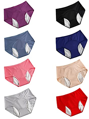 Culotte Menstruelle Absorbante,Lavable - Coton - Menstruation - Protection Périodique Hygiénique Flux Léger À Abondant - Culotte Ado De Règles Lavables
