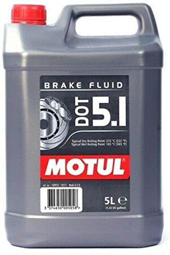 Motul DOT 5.1 Brake Fluid Long Life Fully Synthetic, car or motorcycle, 5 L