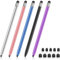 Stylus Pen für Touchscreen [5er-Pack] Stylus für iPad, iPhone, Android, Handy, Tablet, Stylist; hohe Empfindlichkeit und Präzision, feine Spitze, Gummispitzen, universeller kapazitiver