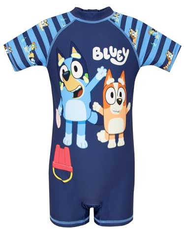 Bluey Traje De Baño Bañador Natacion Niño | Bañadores Niño | Azul 2-3 años